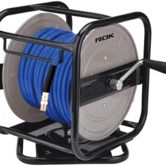 ROK 14176 1/4" X 100' Swivel Air Hose Reel